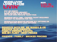 Best to reserve boats in Miami for Yacht water, adventure, and experience to see with MiamiYachtDay Modeluvin live in life Amanda Bustamante
